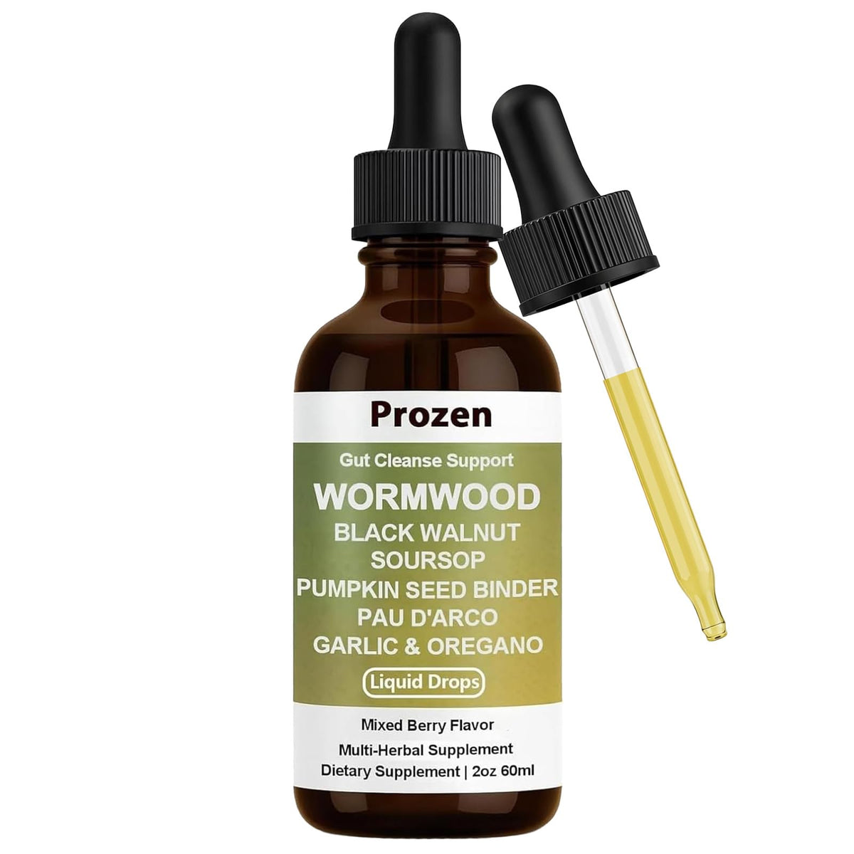 Flacon de 60 ml de gouttes liquides de vermouth noir ipxkwll