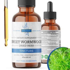 Flacon de 60 ml de gouttes liquides de vermouth sucré bio Pura Herba