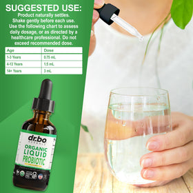 Flacon de 60 ml de gouttes probiotiques DR. BO