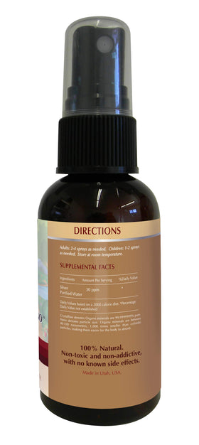 Flacon de 60 ml de spray colloïdal d'argent NutriNoche