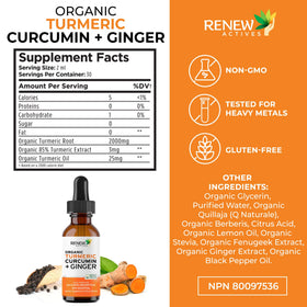 Flacon de 60ml d'Extrait de Curcuma Renew Actives