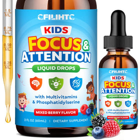 Flacon de 60ml de complément alimentaire CFILIHTC pour enfants avec étiquette