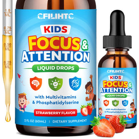 Flacon de 60ml de complément alimentaire pour enfants CFILIHTC saveur fraise