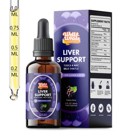 Flacon de 60mL de gouttes liquides TUDCA Well&Whole avec étiquette visible