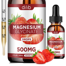 Flacon de 60ml de magnésium glycinate dilib avec étiquette