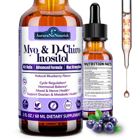Flacon de 60ml de Myo-Inositol & D-Chiro Inositol AuraraNeNourish