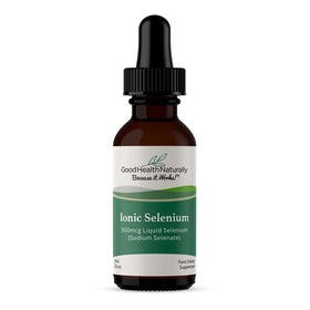 Flacon de 60ml de Selenium Ionique GOOD HEALTH NATURALLY avec compte-gouttes