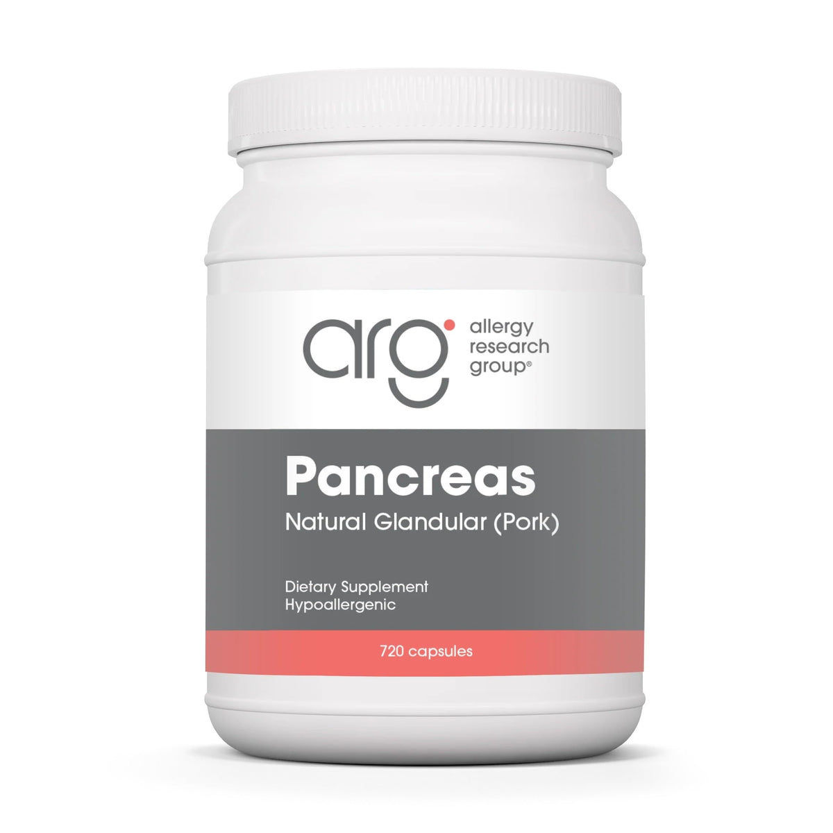 Flacon de 720 capsules de Pancreas Glandulaire 425 mg d'Allergy Research Group