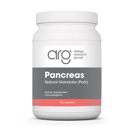 Flacon de 720 capsules de Pancreas Glandulaire 425 mg d'Allergy Research Group