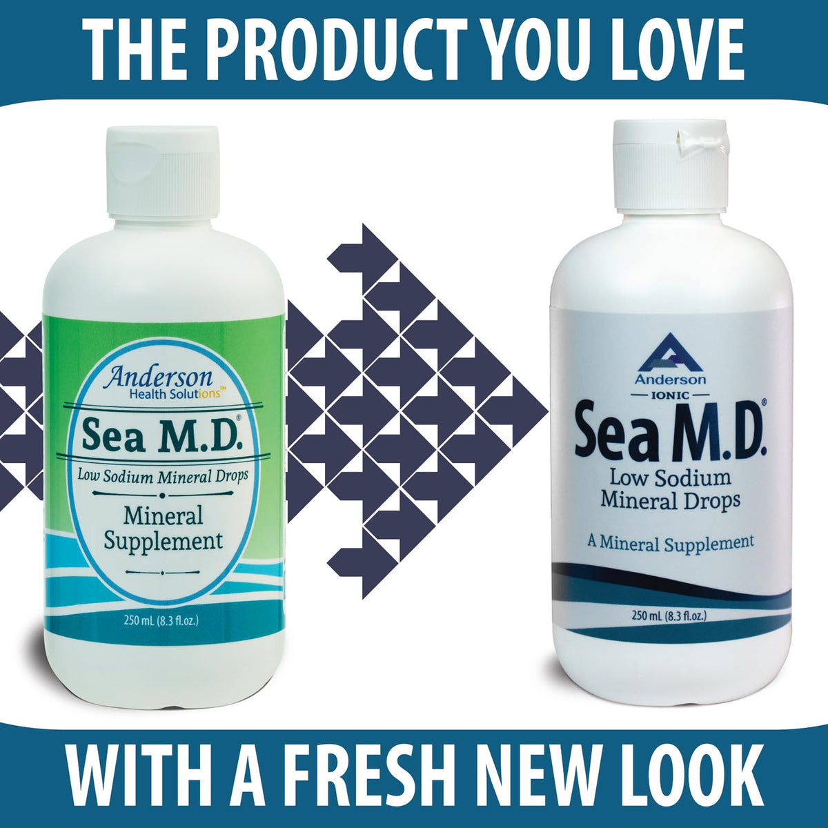 Flacon de 8,3 fl oz de gouttes minérales Anderson Sea M.D.