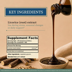 Flacon de 8 Fl Oz d'extrait de réglisse avec goutte à goutte