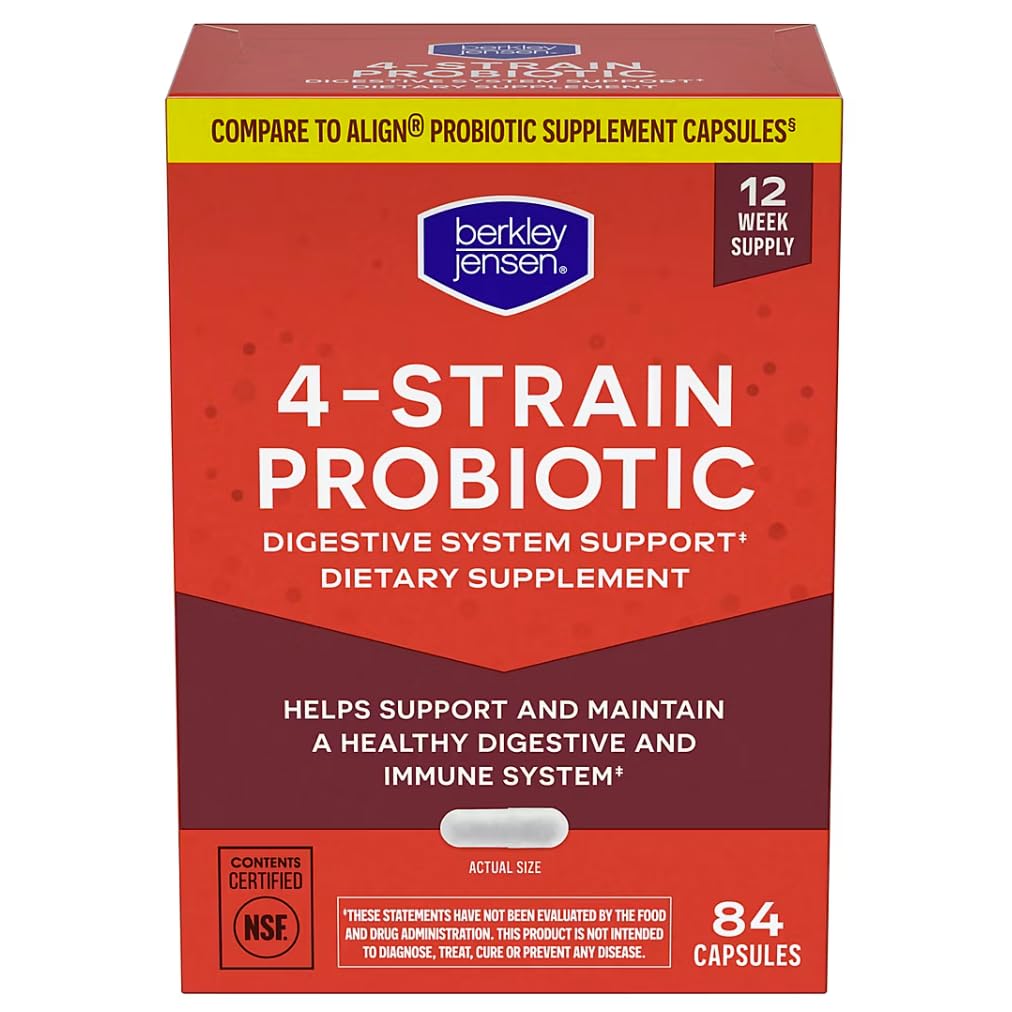 Flacon de 84 capsules de probiotique berkley jensen