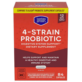 Flacon de 84 capsules de probiotique berkley jensen