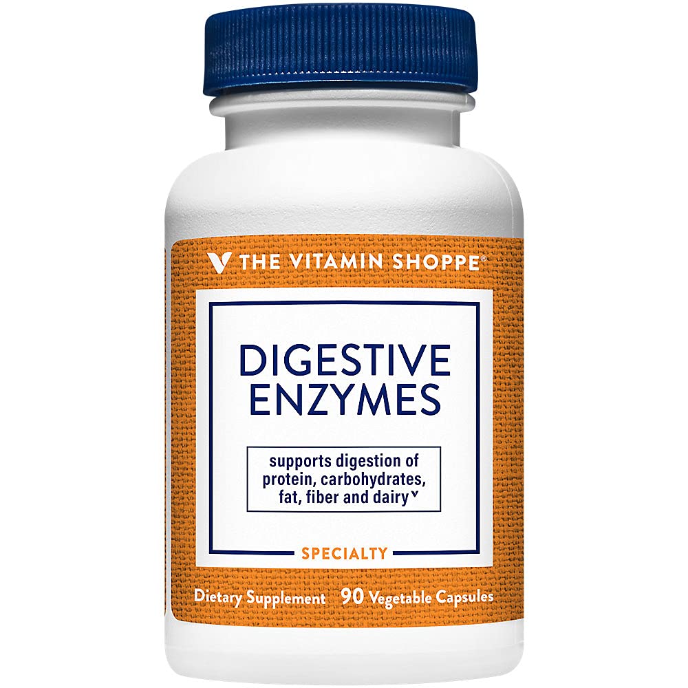 Flacon de 90 capsules d'enzymes daily végétales The Vitamin Shoppe