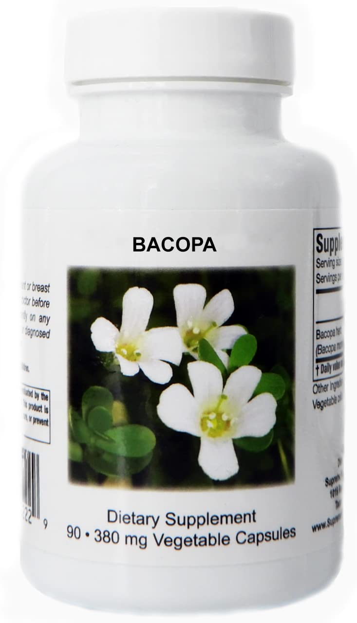 Flacon de 90 capsules de Bacopa Monnieri de Nutrition Products