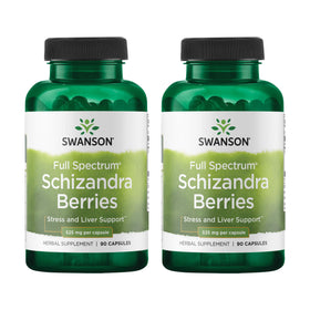 Flacon de 90 capsules de baies de schizandra Swanson 525mg