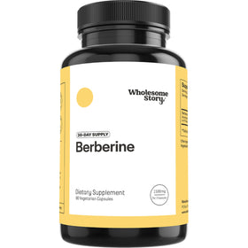 Flacon de 90 capsules de complément alimentaire Berbérine 1500mg Wholesome Story