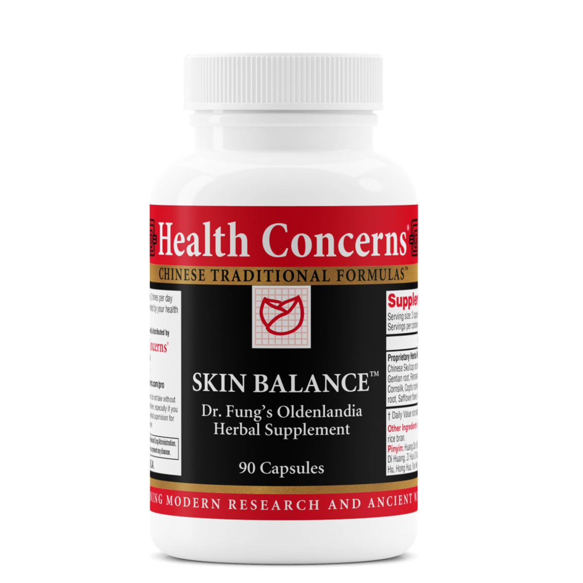 Flacon de 90 capsules de complément alimentaire Health Concerns Équilibre Cutané