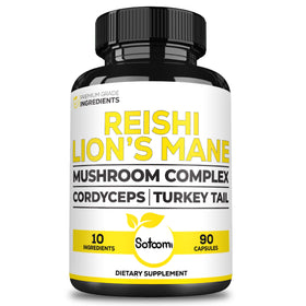 Flacon de 90 capsules de complément alimentaire Reishi Satoomi