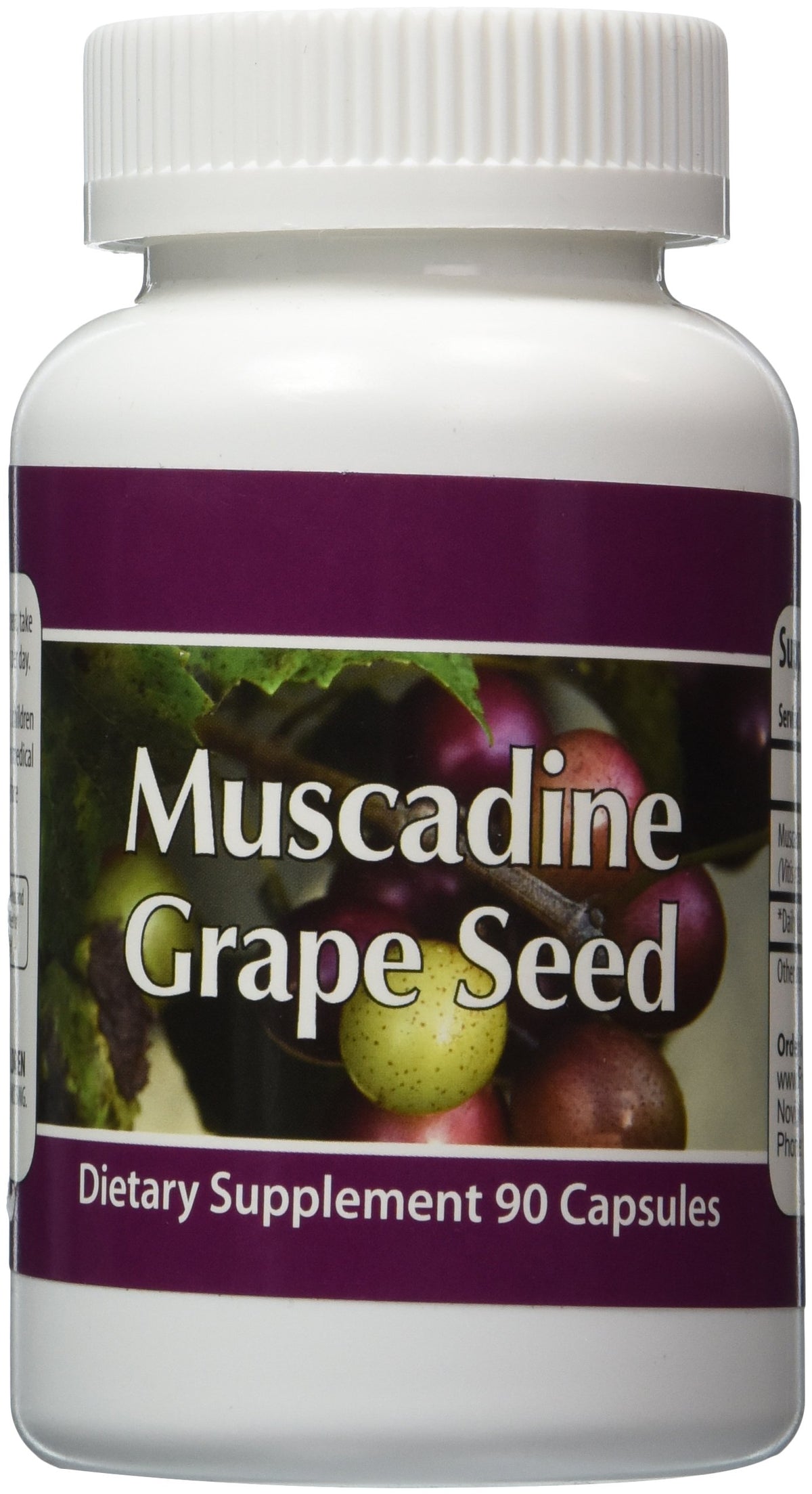 Flacon de 90 capsules de graines de raisin Muscadine Fresh Health Nutritions