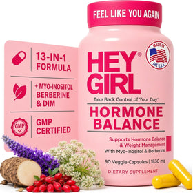 Flacon de 90 capsules de Hey Girl Tea Complément Alimentaire Femme