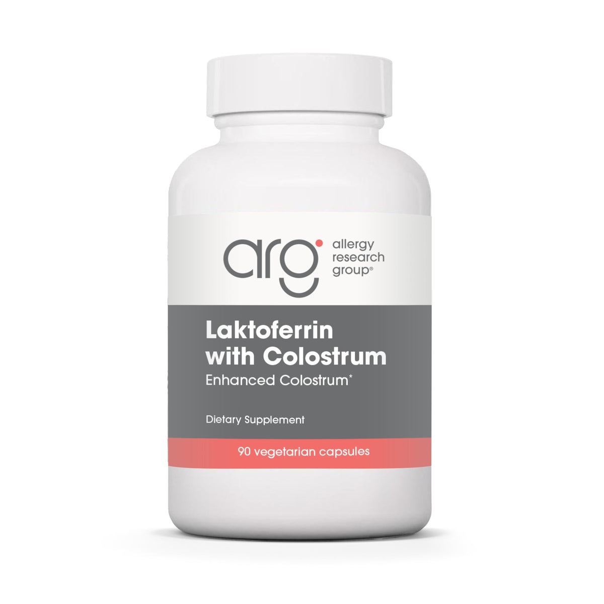 Flacon de 90 capsules de Laktoferrin avec Colostrum d'Allergy Research Group