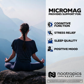 Flacon de 90 capsules de magnésium MicroMag, Nootropics Depot