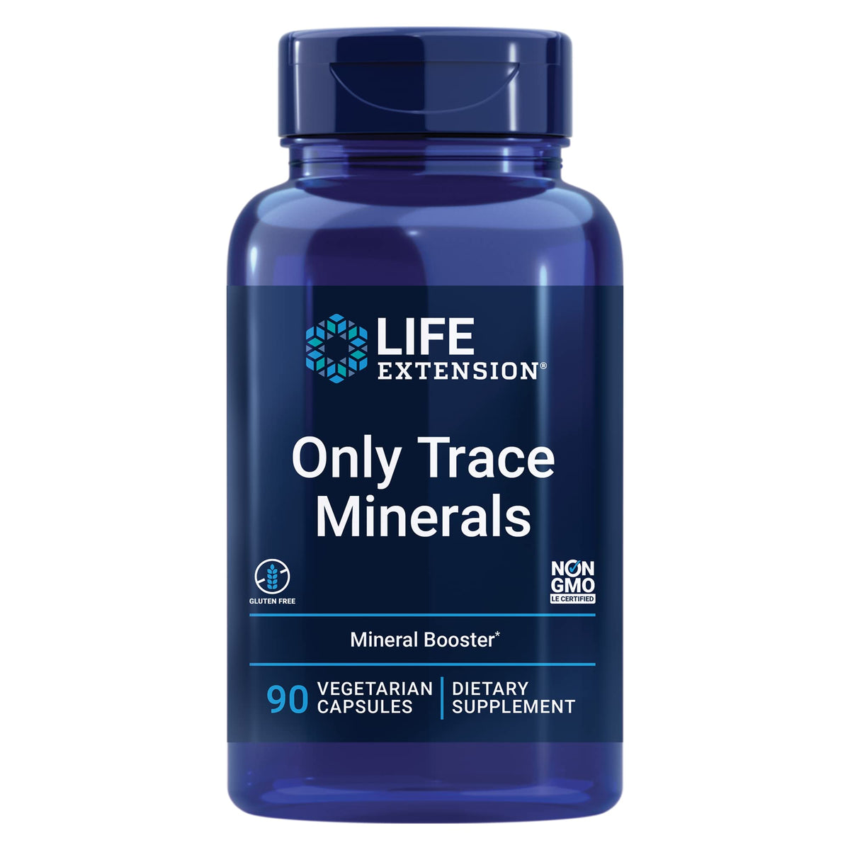 Flacon de 90 capsules de minéraux trace Life Extension