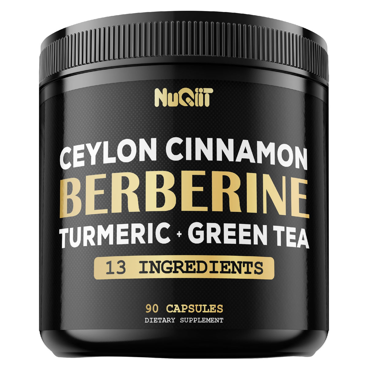 Flacon de 90 capsules de NUQIIT Berbérine avec étiquette visible