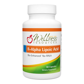 Flacon de 90 capsules de R Acide Lipoïque Wellness Resources