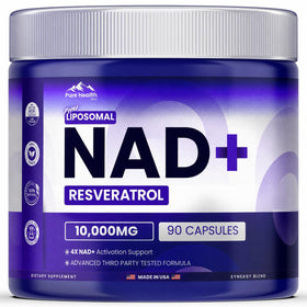 Flacon de 90 capsules de Resvératrol PURE HEALTH MAX