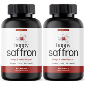 Flacon de 90 capsules de saffran Ultra6 Nutrition vue de face