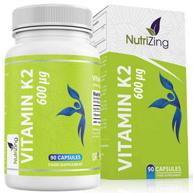Flacon de 90 capsules de vitamine K2 MK7 NutriZing