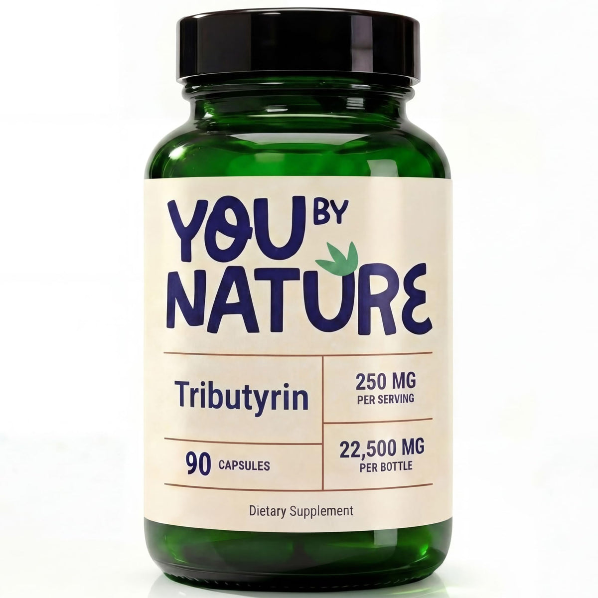 Flacon de 90 capsules de YOUBYNATURE Tributyrin 250mg