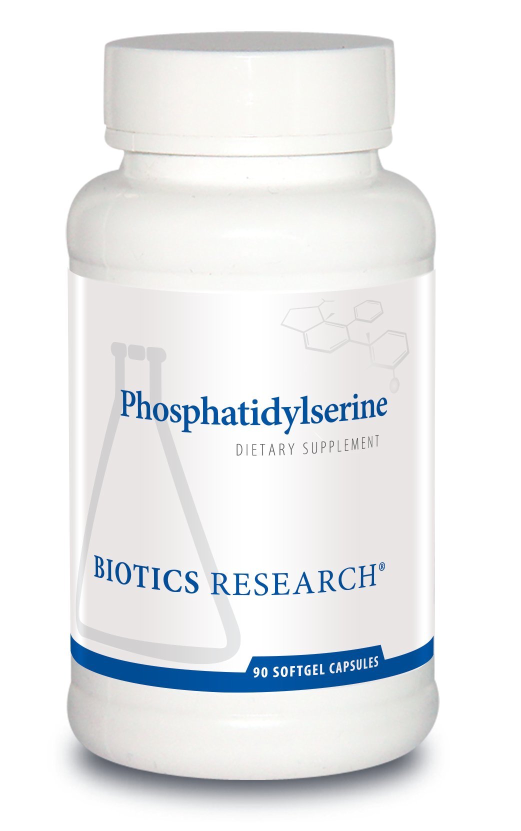 Flacon de 90 capsules molles de Phosphatidylserine BIOTICS RESEARCH