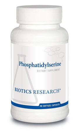 Flacon de 90 capsules molles de Phosphatidylserine BIOTICS RESEARCH