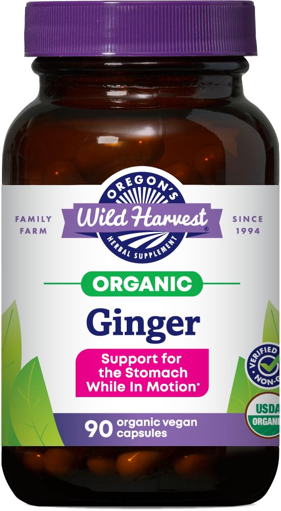 Flacon de 90 capsules Oregon's Wild Harvest Gingembre 1000 mg