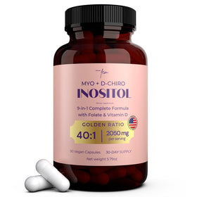 Flacon de 90 capsules QSTA Myo-Inositol et D-Chiro Inositol