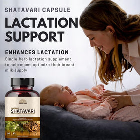 Flacon de 90 capsules Shatavari Hebhac Herbs ouvert