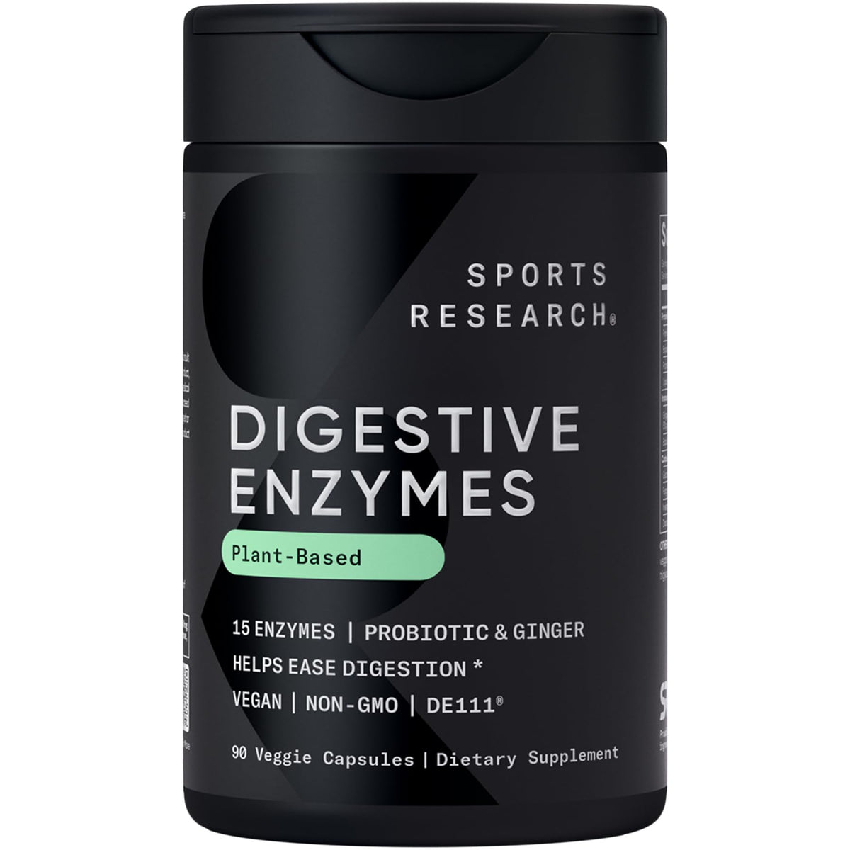 Flacon de 90 capsules végétales d'enzymes daily Sports Research