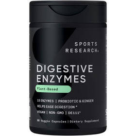 Flacon de 90 capsules végétales d'enzymes daily Sports Research