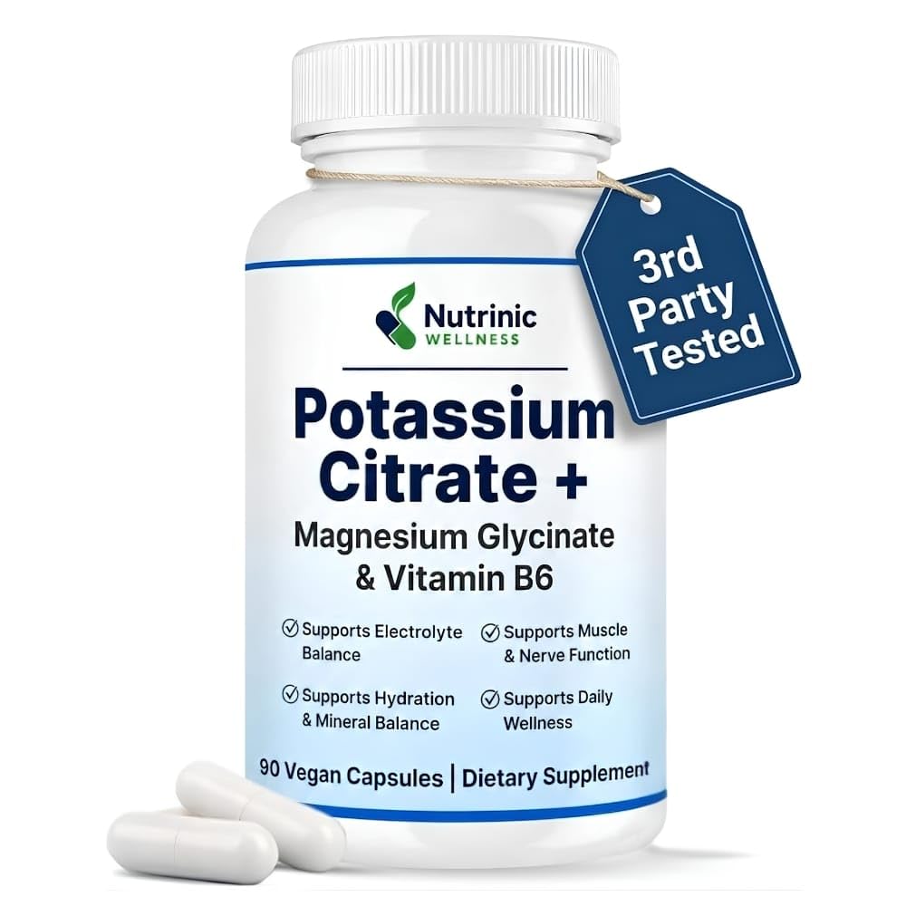 Flacon de 90 capsules végétales NUTRINIC WELLNESS Citrate de Potassium