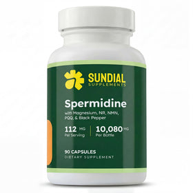 Flacon de 90 capsules végétales SUNDIAL SUPPLEMENTS de Spermidine 12mg