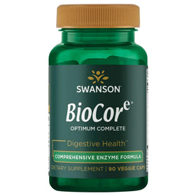 Flacon de 90 capsules végétales Swanson BioCore Enzymes Complètes