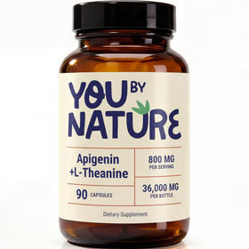 Flacon de 90 capsules végétales YOUBYNATURE Apigénine et L-Théanine