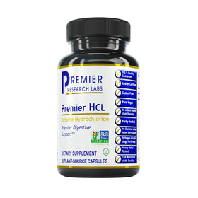Flacon de 90 capsules végétariennes de Betaïne HCL de Premier Research Labs