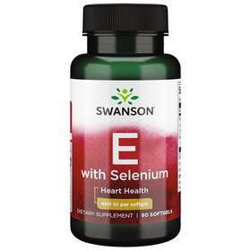 Flacon de 90 gélules molles de Vitamine E & Sélénium Swanson