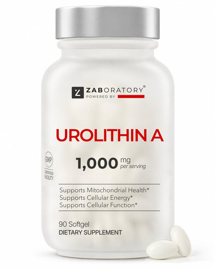 Flacon de 90 gélules molles ZAB Urolithine A 1000mg