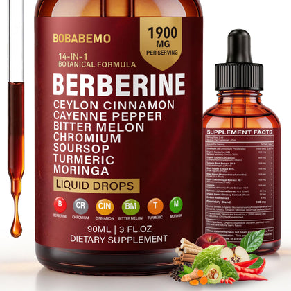 Flacon de 90ml de Bobabemo Complément Alimentaire 14-en-1