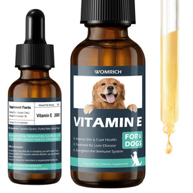Flacon de 91g de Vitamine E pour Chiens WOMRICH